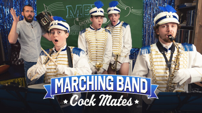 Drake Von, Troye Dean Star in 'Marching Band Cock Mates' From TwinkPop