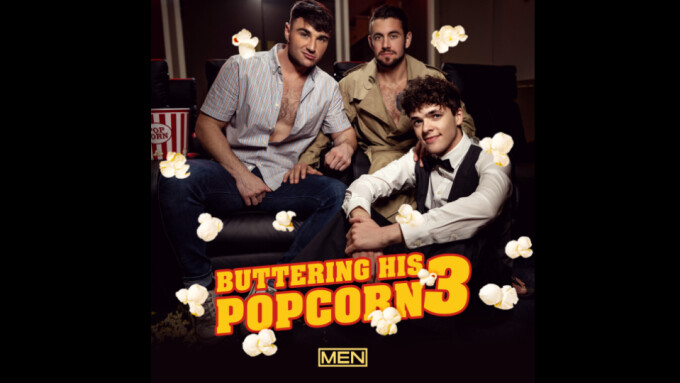 Michael Boston Stars in 'Buttering His Popcorn 3' From Men.com