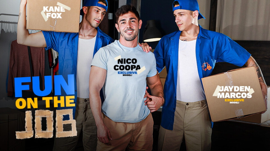 Nico Coopa, Jayden Marcos Star in Latest Threesome From Next Door Studios, ‚Fun On The Job‘